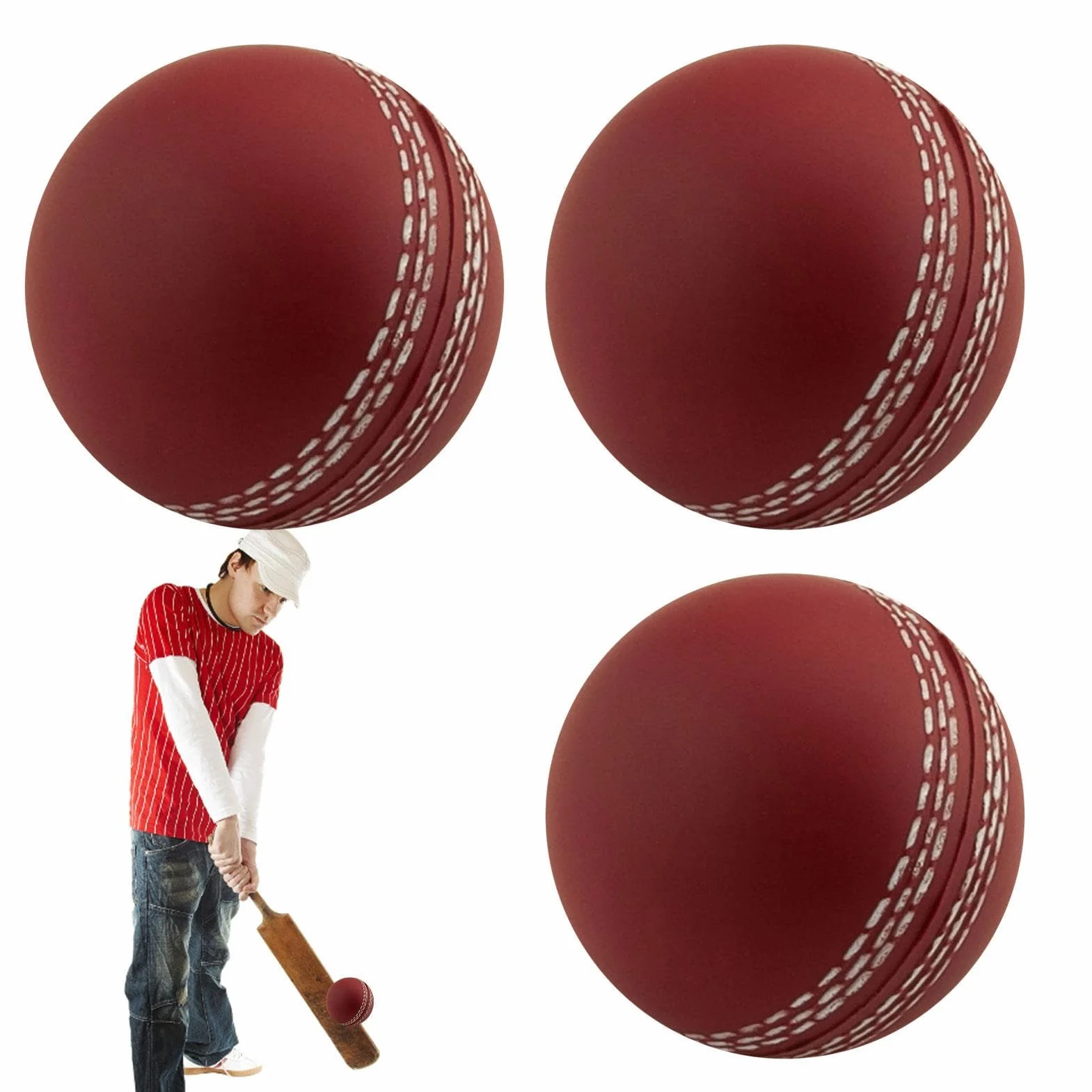 Vent Cricket Balles D'entraînement Tennis Cricket Souples pour L'intérieur Et L'extérieur Sports Wind Pratique