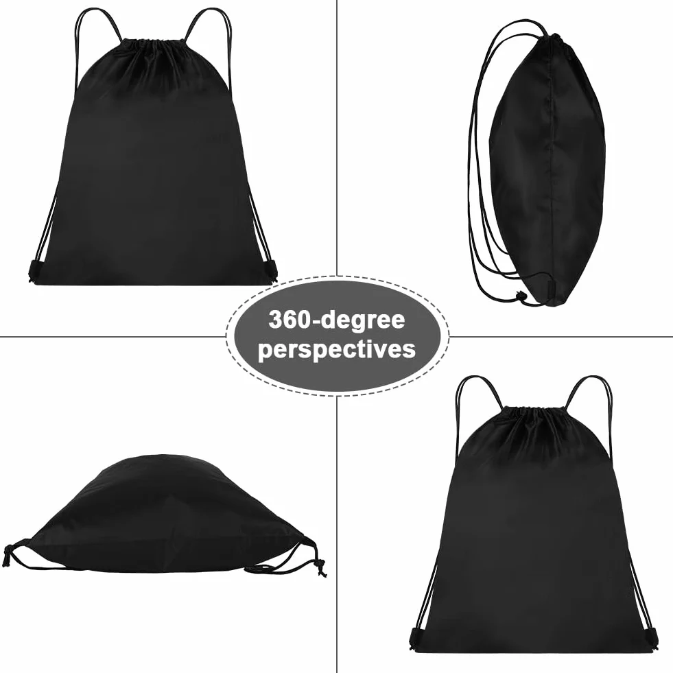 DiULi Sac de Sport avec Cordon de Serrage, Sac à Dos Étanche, Fermeture Éclair Extérieure