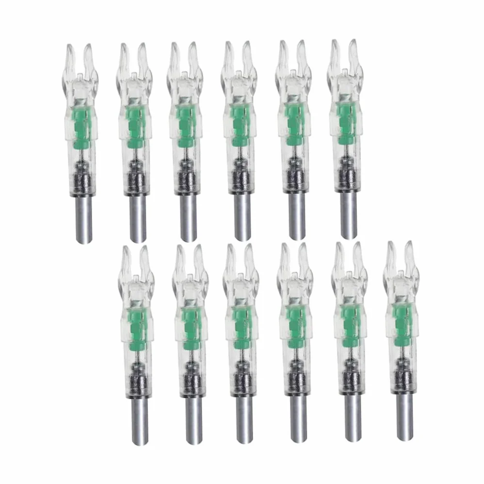 Encoches Lumineuses LED pour Flèches Lot de 12 Plastique Archerie