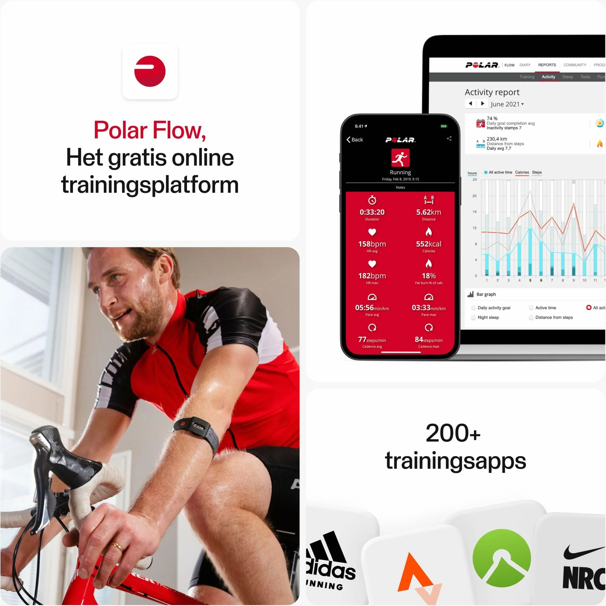 Polar Verity Sense Brassard Suivi Fréquence Cardiaque Optique Ant+ Double Bluetooth Capteur FC Sport