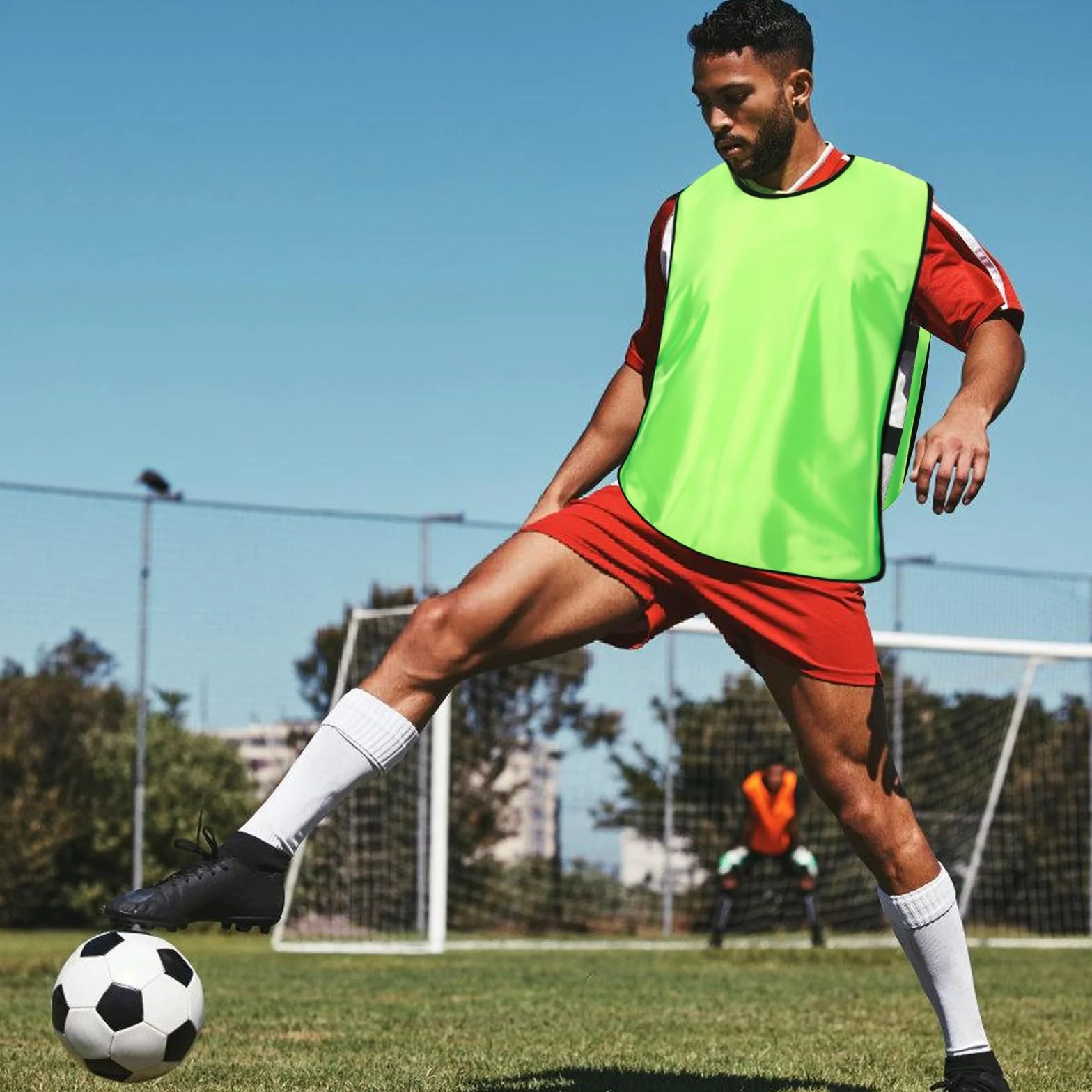Chasubles d'Entraînement Football Gilet Adulte 12 Pack