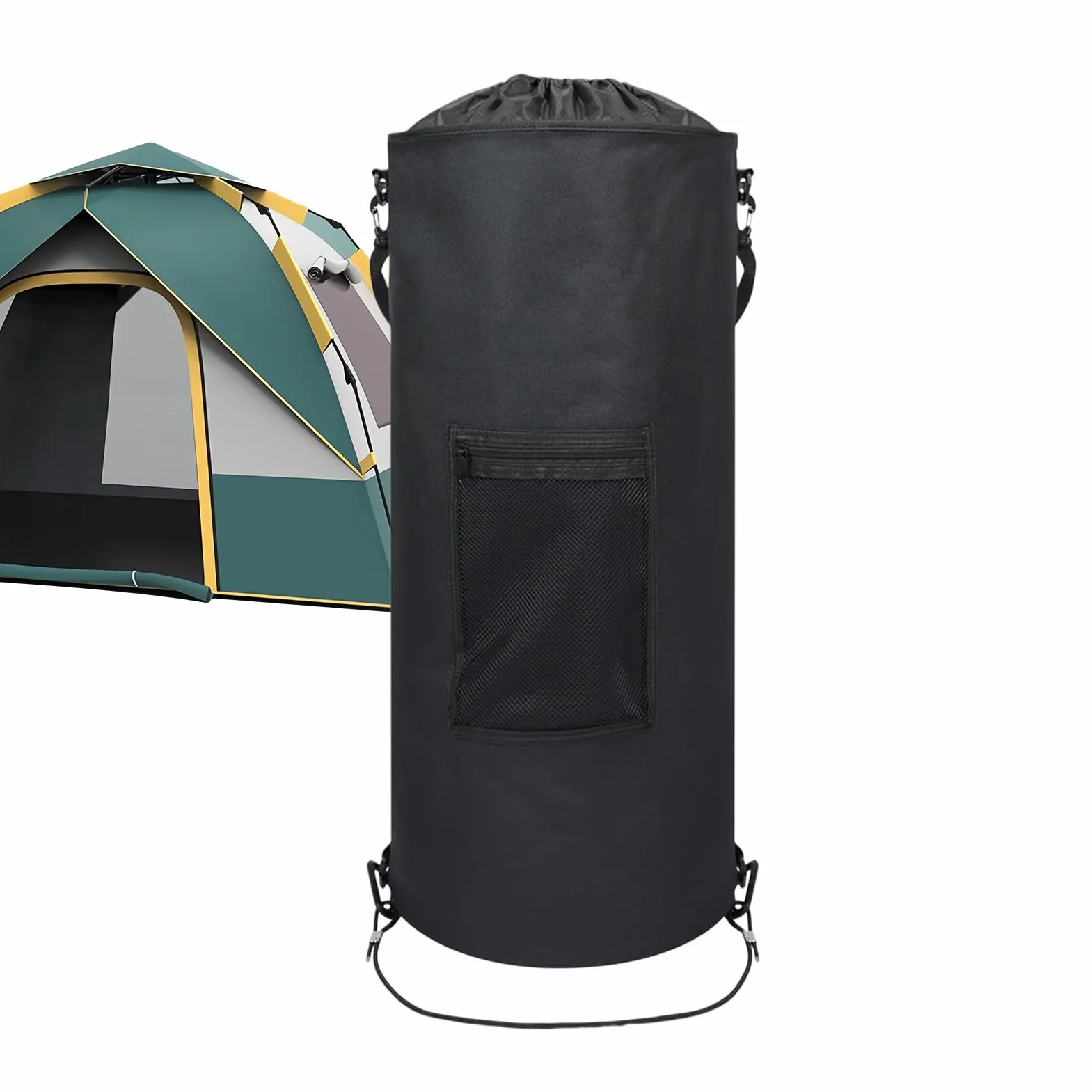 Poubelle Pour Bateau 42-57 Litres Conteneur Étanche Pliable avec Sac à Cordon
