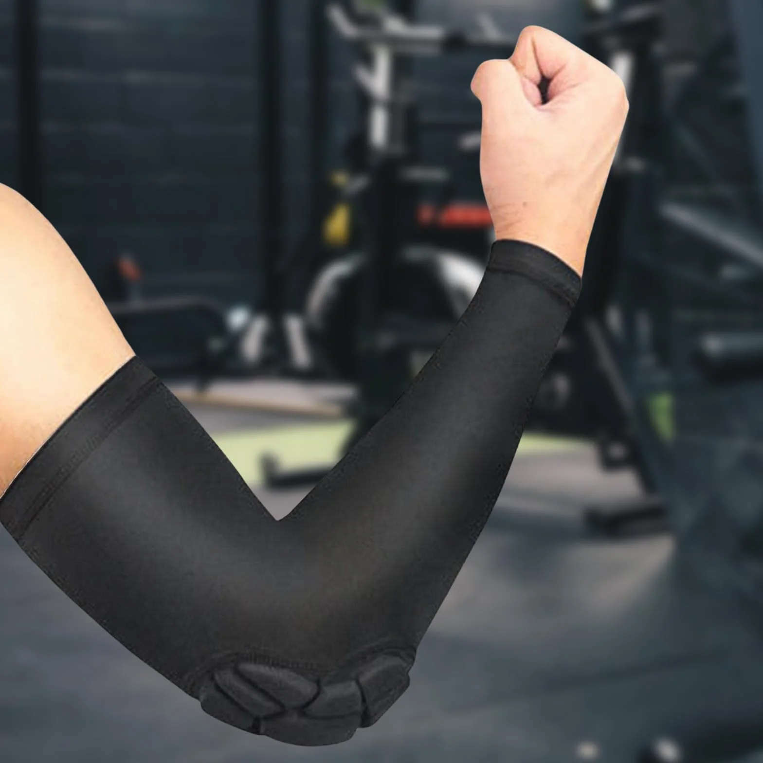 Rembourré Coudiere Volleyball, Manchon de Compression Bras, Protege Coude Musculation Anti-Chocs