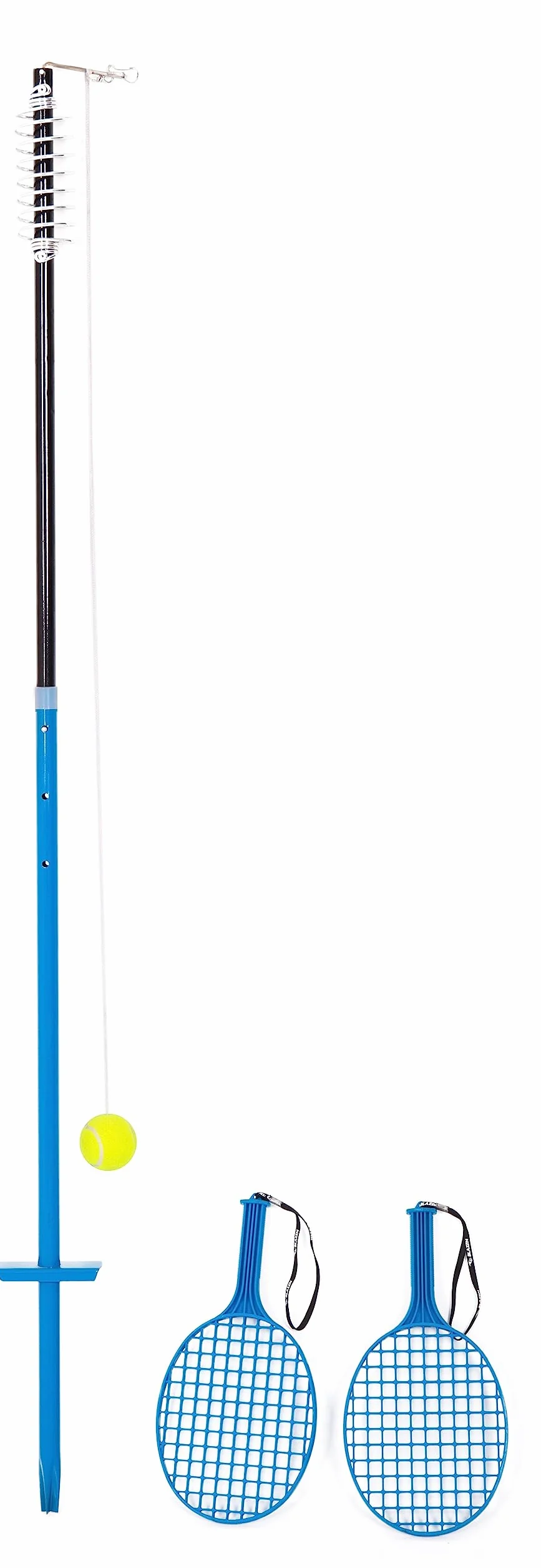 Sunsport Tetherball Bleu - Balle de Tennis Classique avec Sangle pour Jeu d'Extérieur
