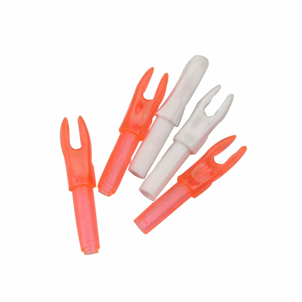Encoches de flèche tir à l'arc remplaçables 50 pièces Plastique ID 4.2mm