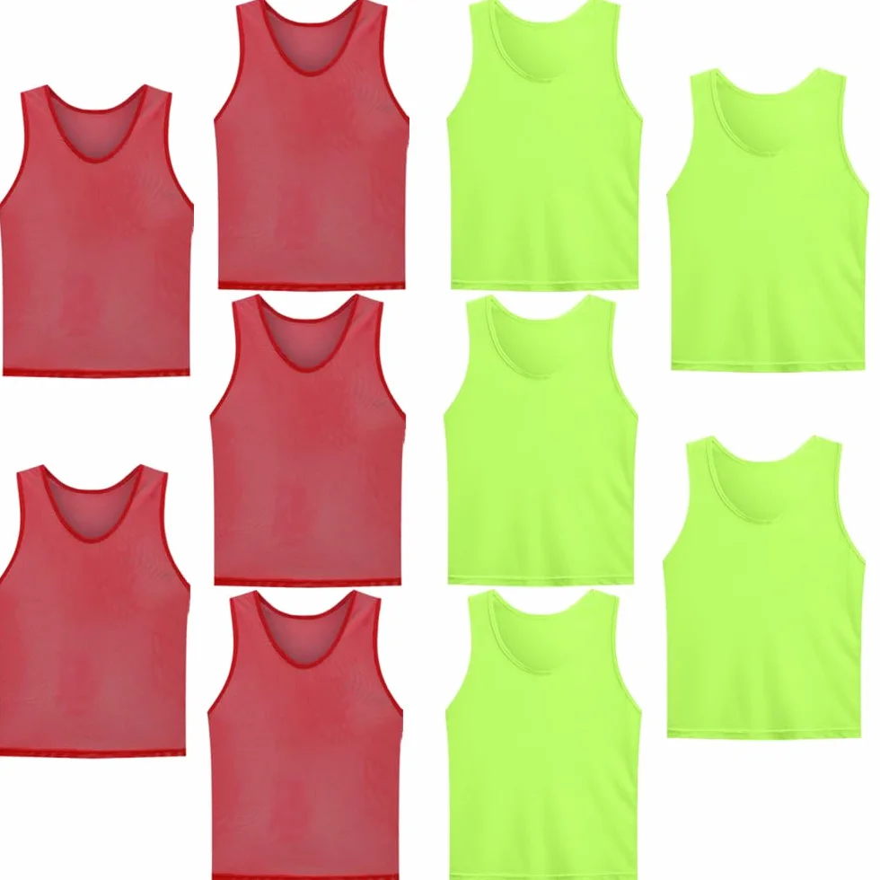 Chasubles d’Entraînement Sport adulte Lot de 10 XL 70x62 cm Football Rugby Hockey