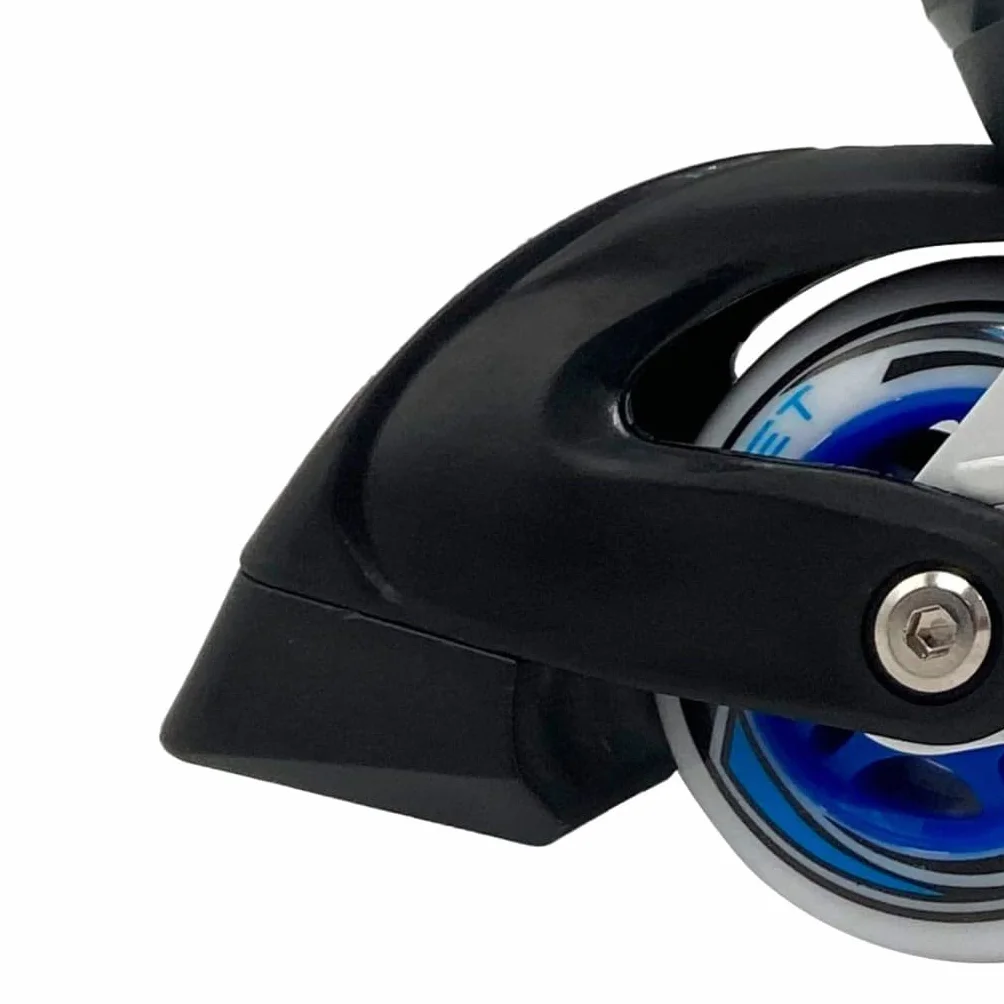 Van Manen Kids Globe Street Rider Rollers en Ligne réglables Bleu/Noir Taille 33-36 Cadre Aluminium Abec7 Rose