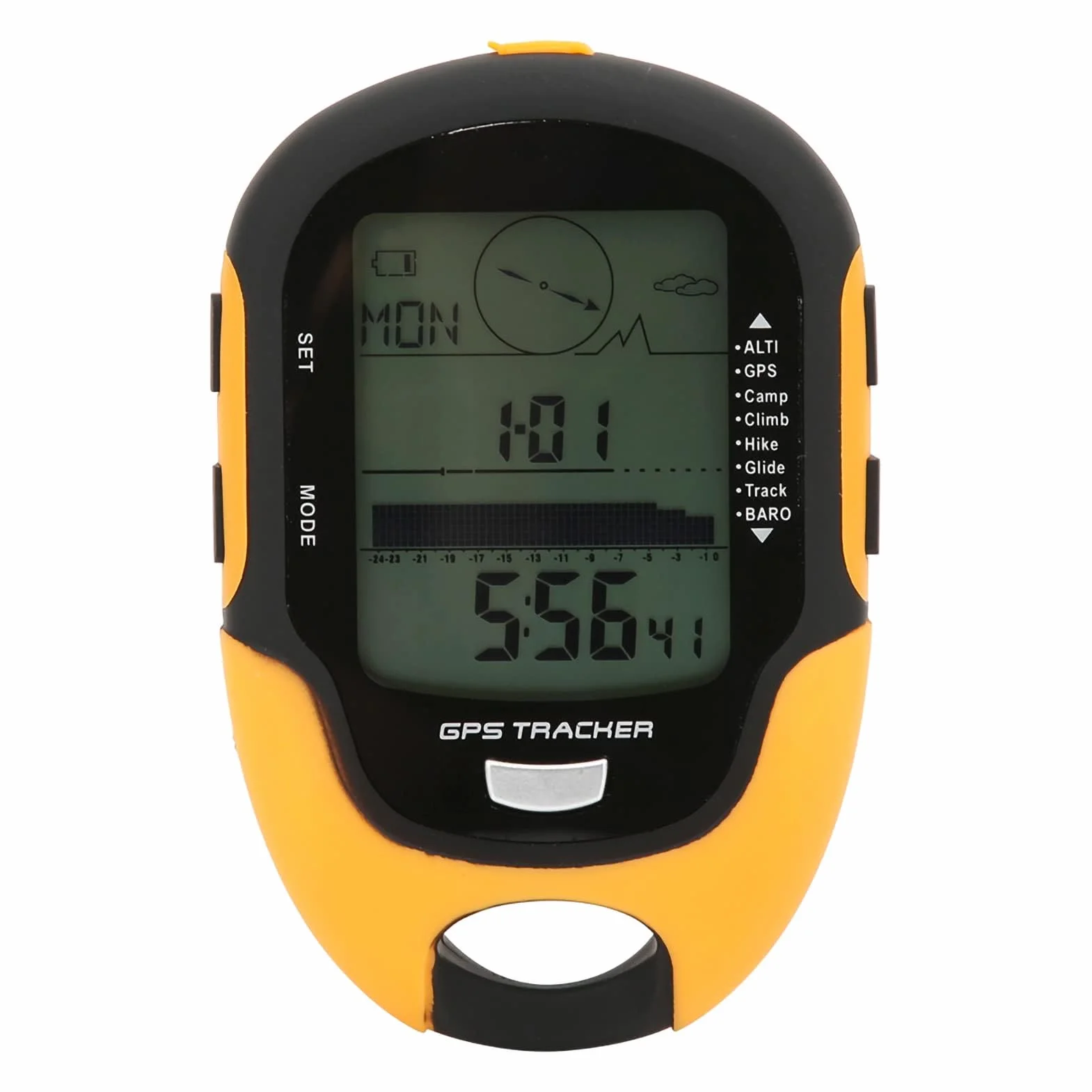 Agatige GPS Navigation Tracker IPX4 Altitude Meter Portable Handheld Digital Baromètre Numérique Rechargeable USB Randonnée Chasse