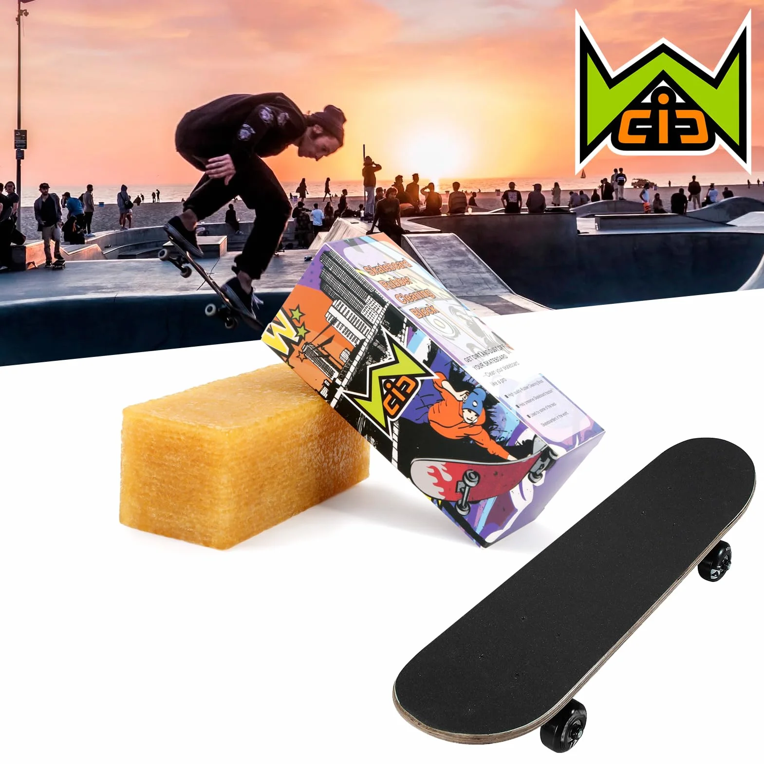 Skateboard Grip Tape Cleaner Rubber Abrasive Cleaning Stick Accessoires de Planche à Roulettes