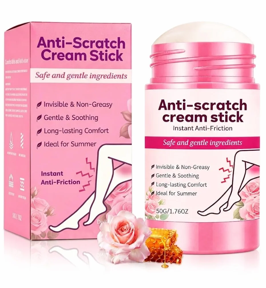Crème Anti-friction pour Cuisses 50g, Anti Frottement Stick Imperméable Sportifs Coureurs