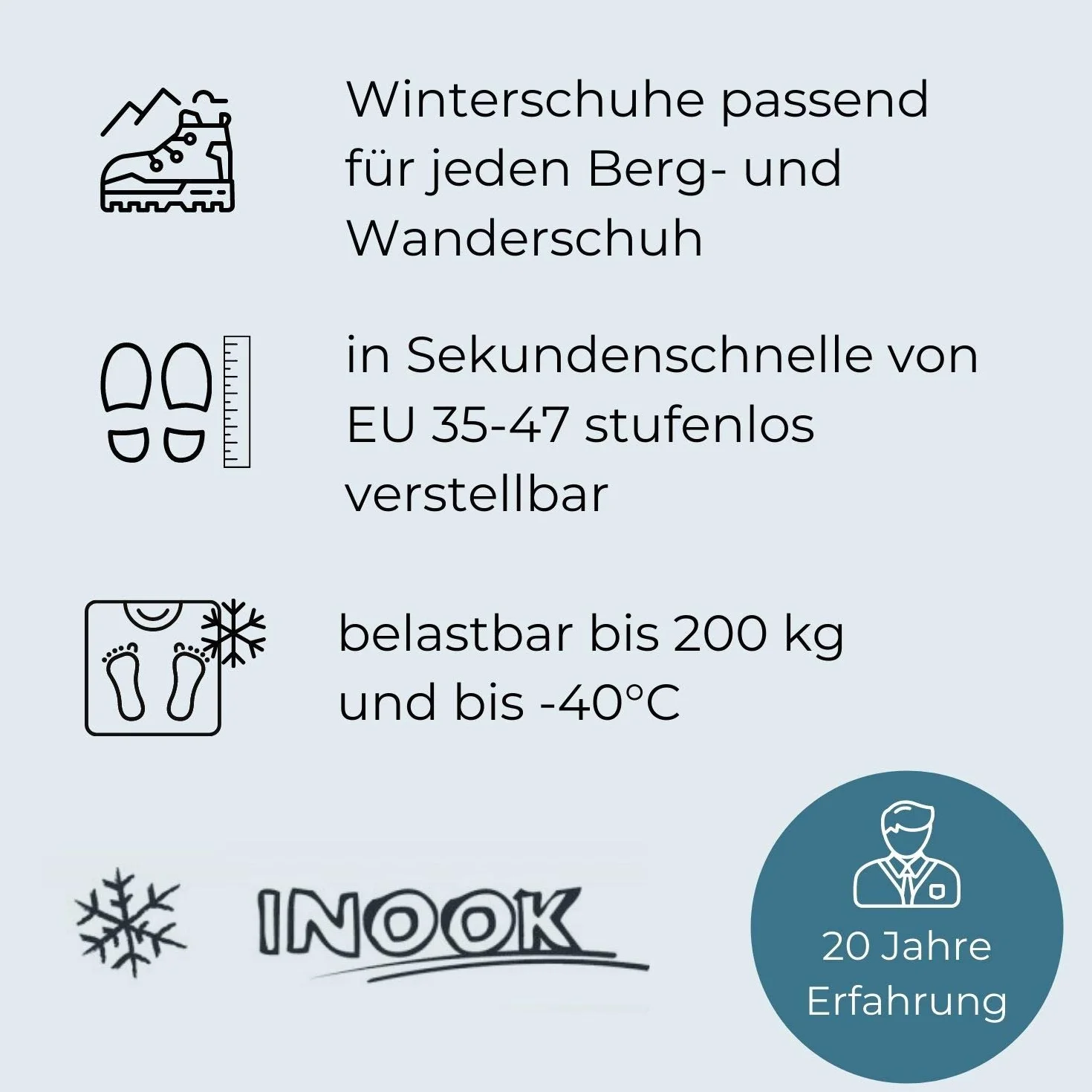 Inook Alpin OXM Raquettes à neige automatiques taille réglable