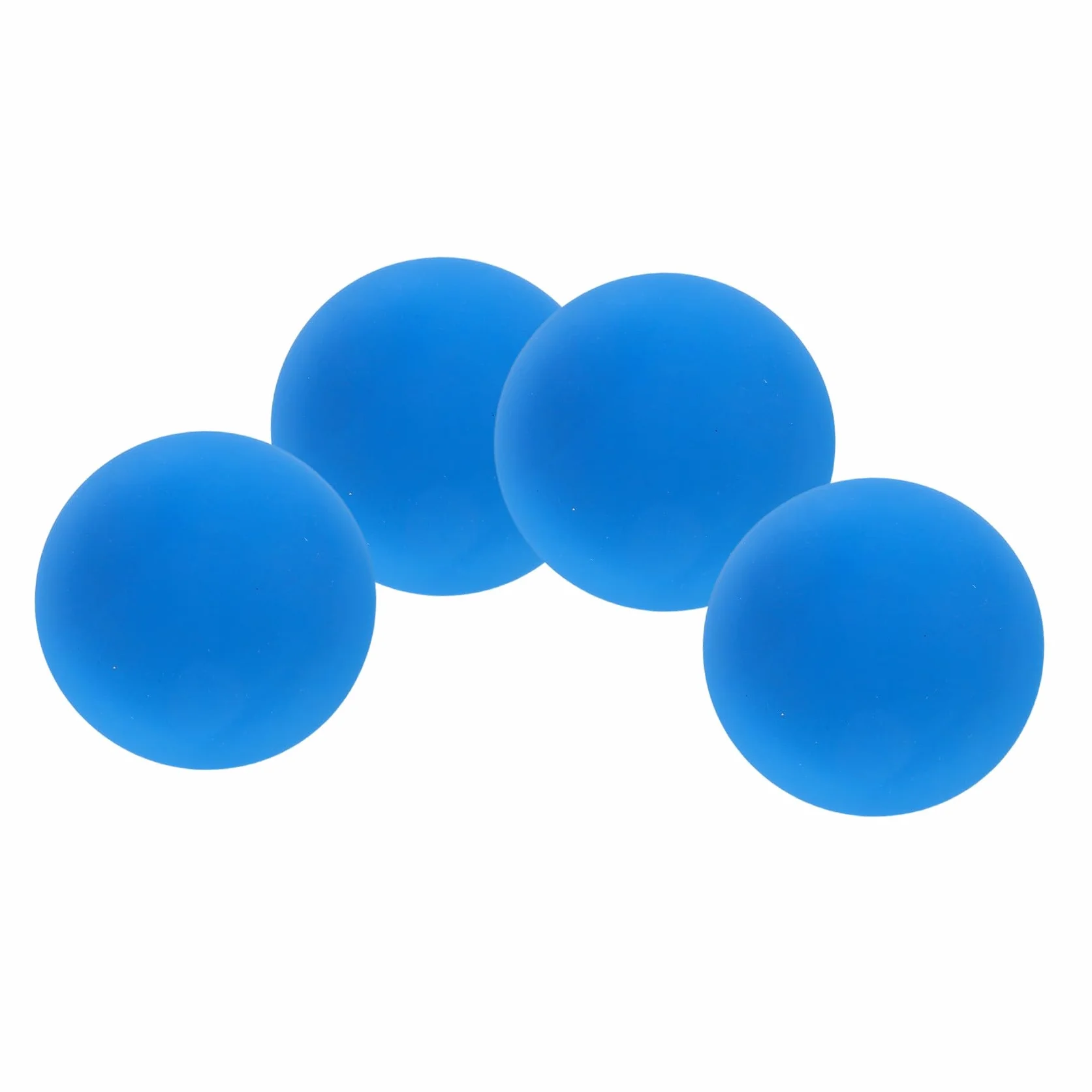 Ballons d'Entraînement Racquetball en Caoutchouc Creux Bleu - Lot de 4 pour Squash Rebond Élevé