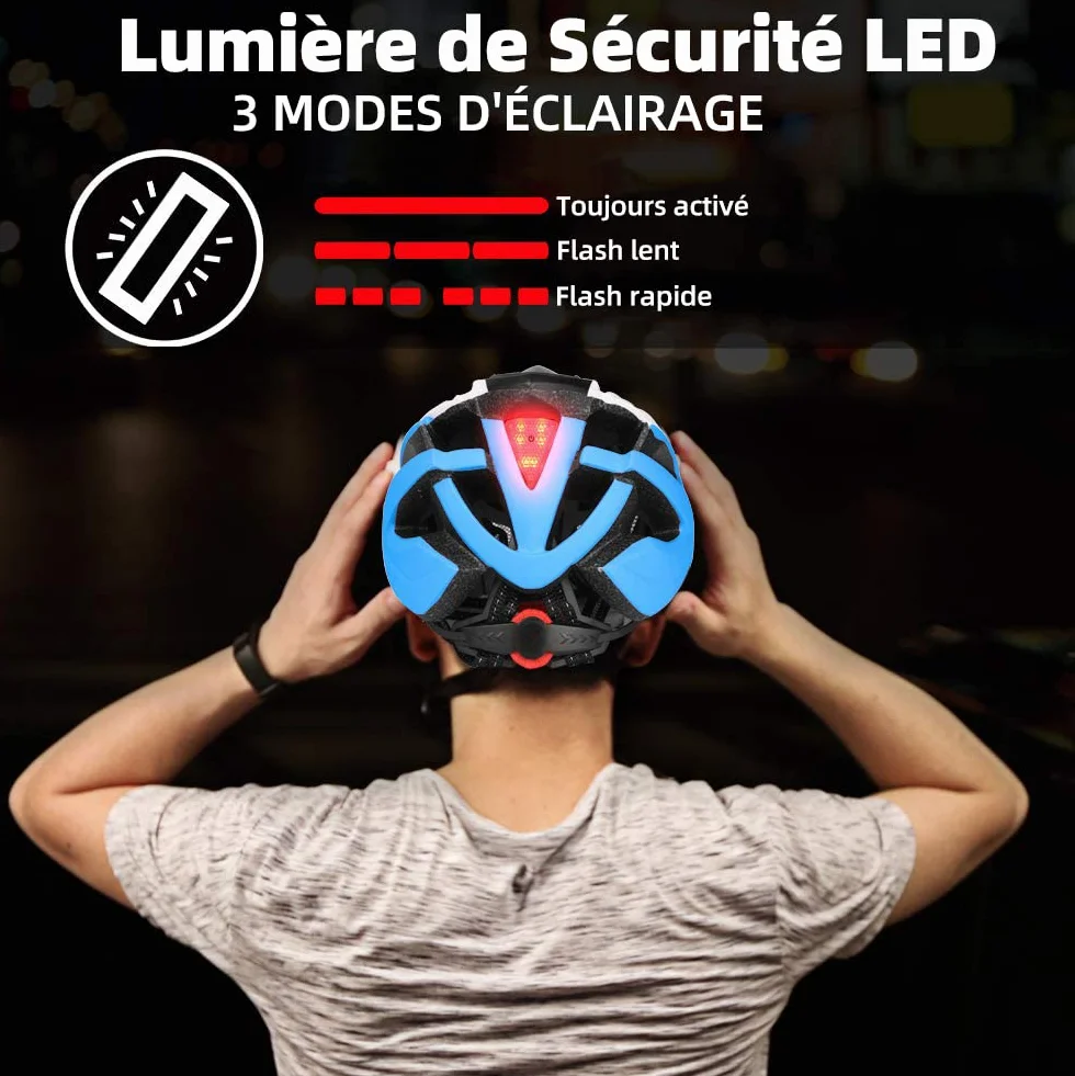 Shinmax Casque de Vélo LED Magnétique Sécurité Écran Amovible Visière Ski Snowboard NR-096