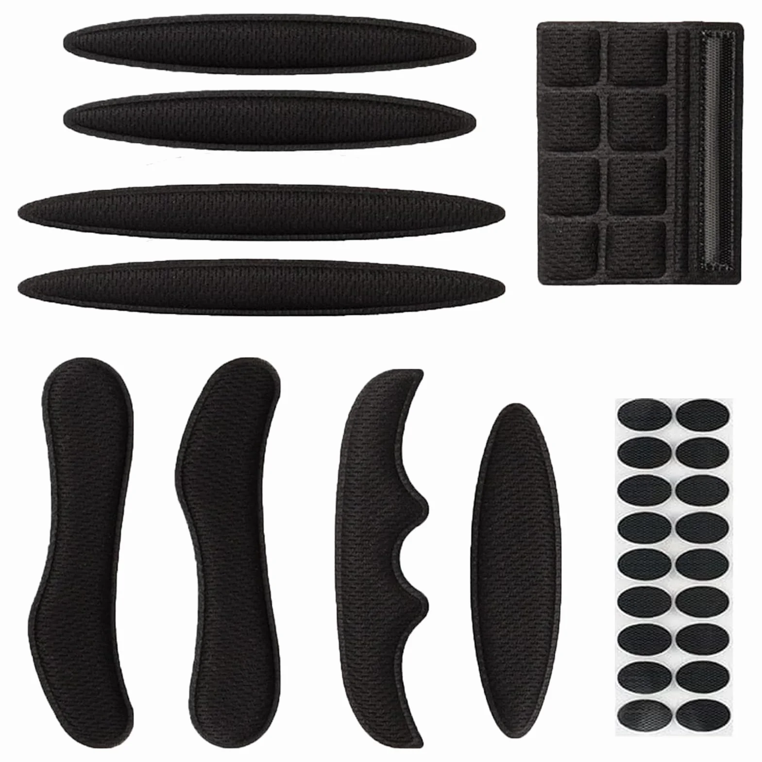Mousse Casque Velo Coussinet Rembourrage Kit Anti-Collion Intérieurs Accessoires Universels VTT VTC - Noir
