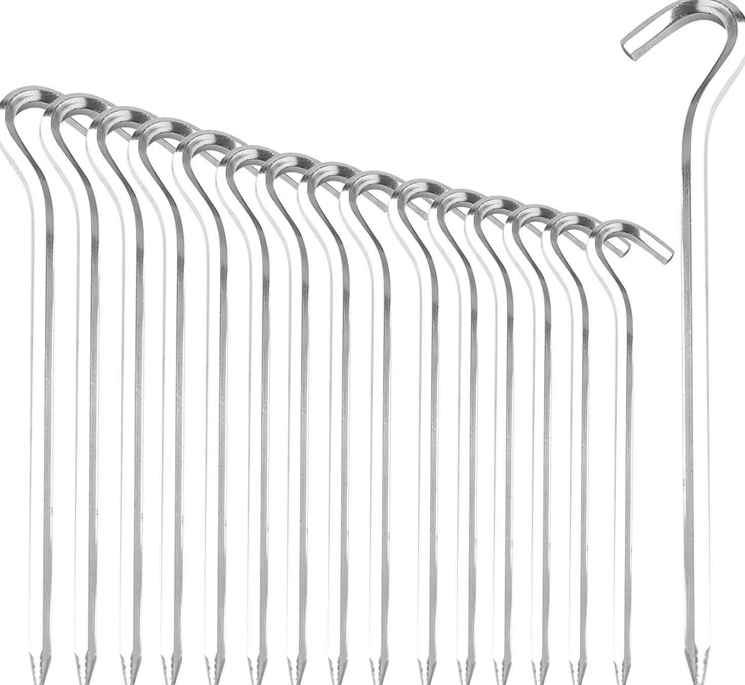 Sardines de Fixation de Tente 18 cm alu Piquet de Tente Camping pour sols durs