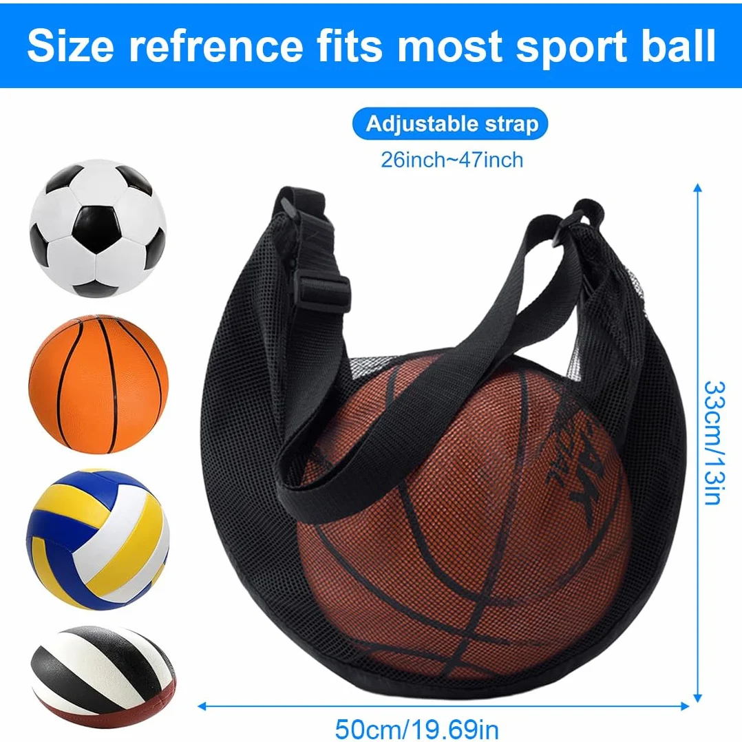 Sac à Dos de Basketball avec Poche Filet et Mousqueton pour Football