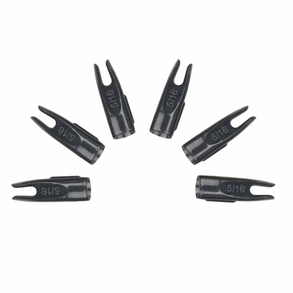 50Pcs Tir à l'arc Flèche Encoches Plastique 5/16" Chasse Plastinock Accessoires d'extrémité