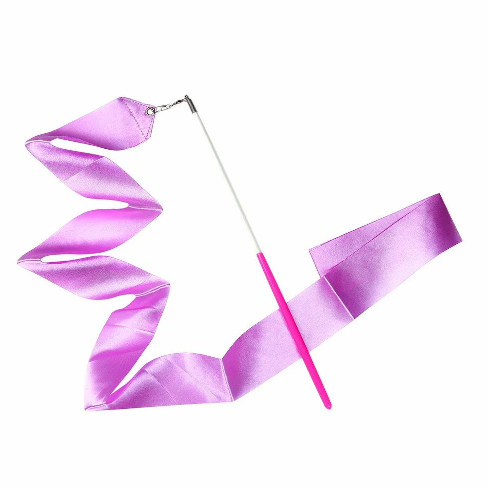 10 Pièces 2 Mètres Rubans de Gymnastique Rythmiques pour Enfants, Danse Baton Tournoyant, 10 Couleurs