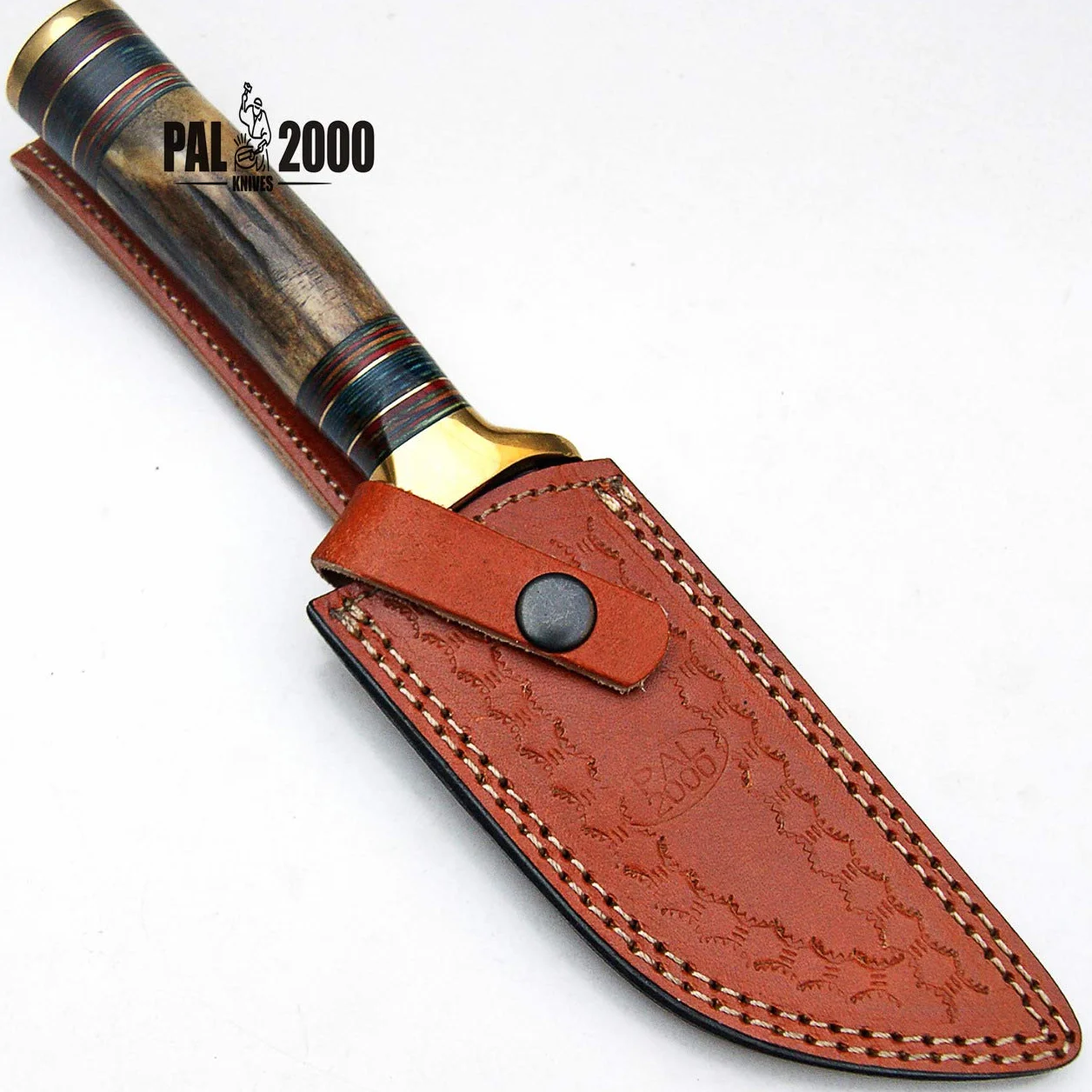 Couteau Damas acier Damas avec gaine New Pattern Blade