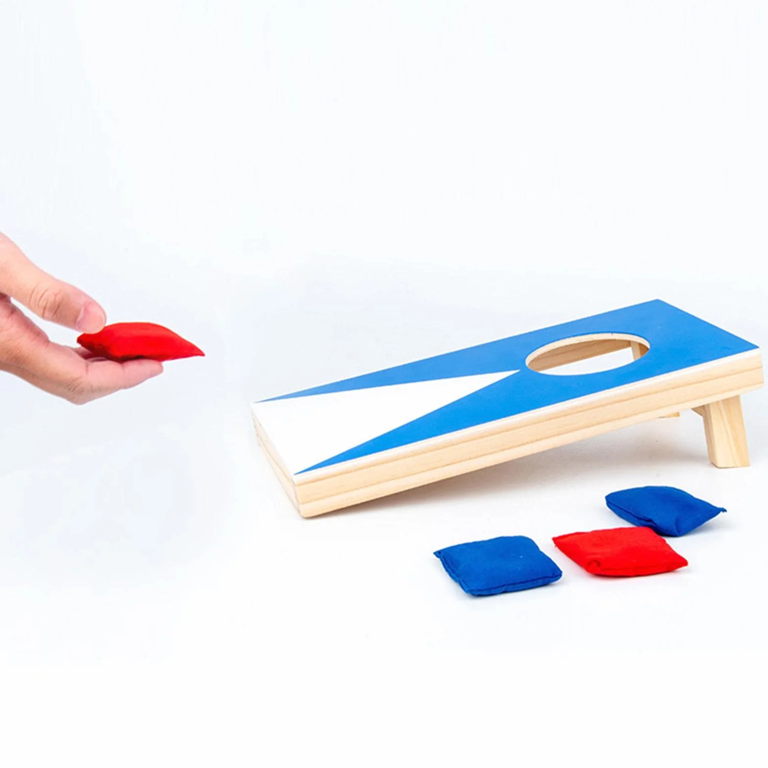 Jeu de Lancer de Sacs de Sable Classique Cornhole Intérieur Extérieur