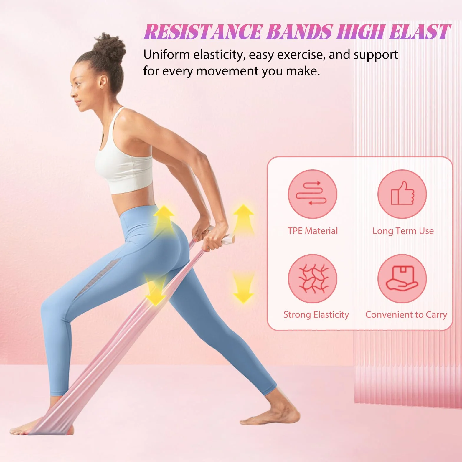 Kit de Pilates Essential avec Anneau, Bandes de Résistance, Balle et Chaussettes