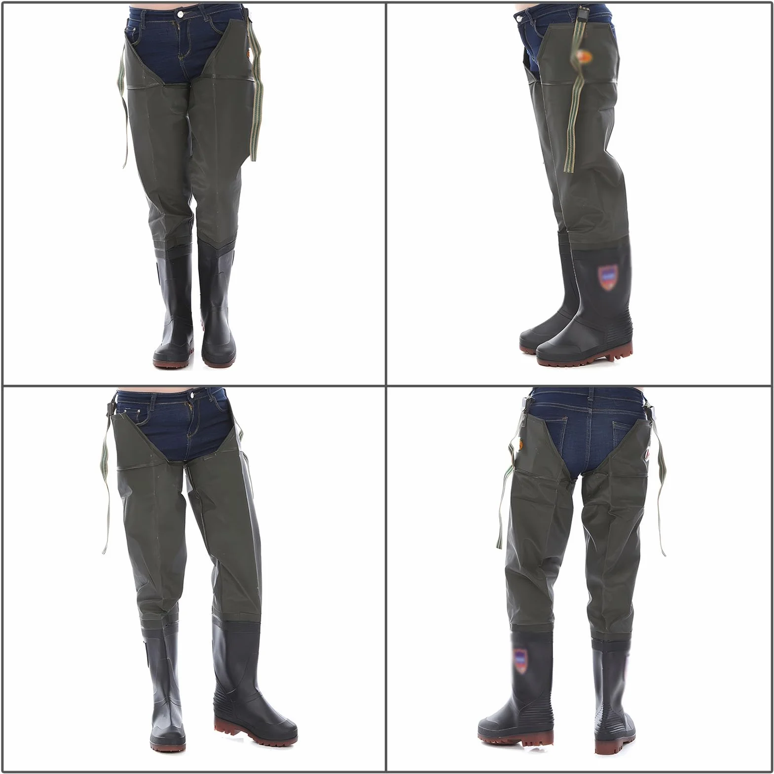 BootfootWader De Pêche Isolé Et Imperméable Cuissardes De Hanche Hommes Femmes 42 EU