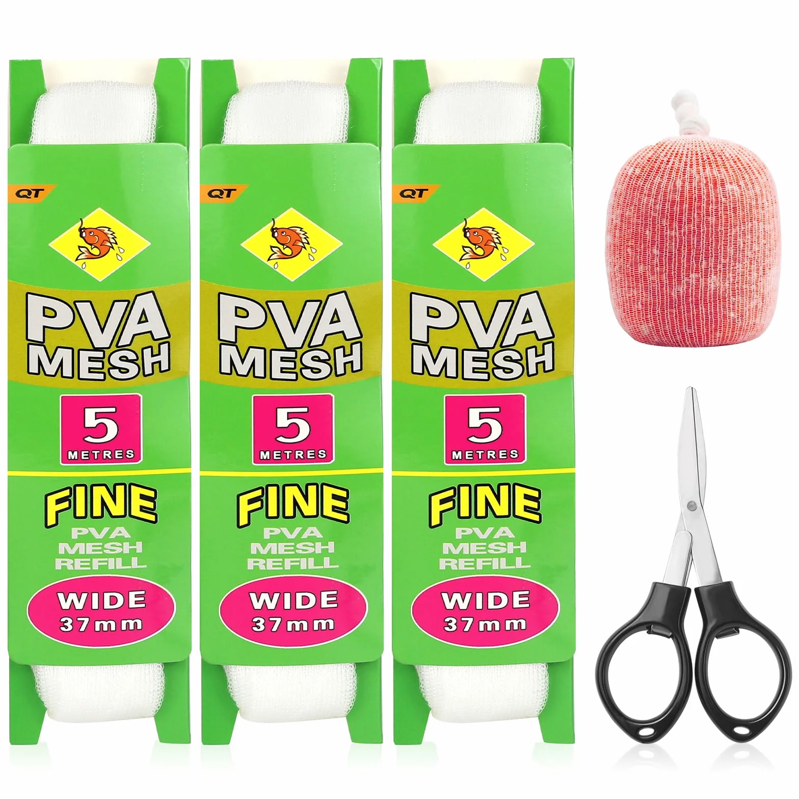 Sacs PVA Solubles 5m Recharge 25/37 mm avec Ciseaux Accessoires Pêche Carpe
