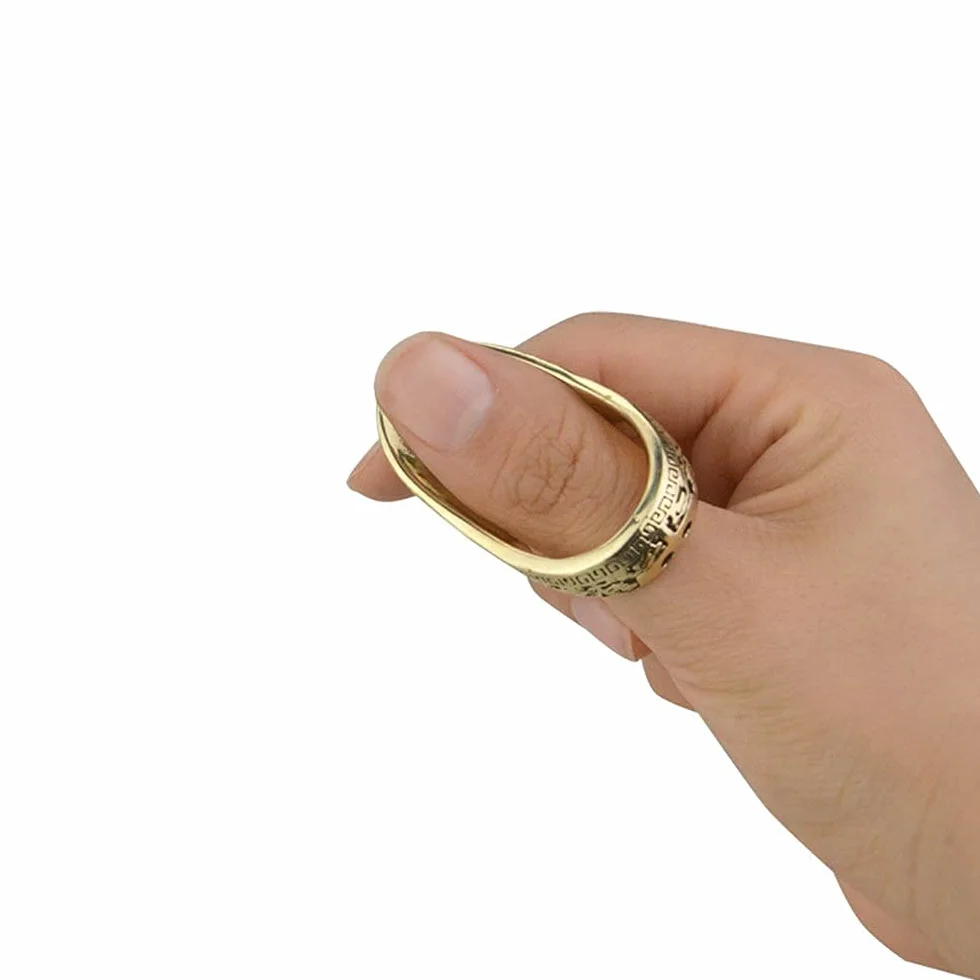 Anneau de Pouce de Tir à l'Arc en Laiton 20mm Protection des Doigts Archer