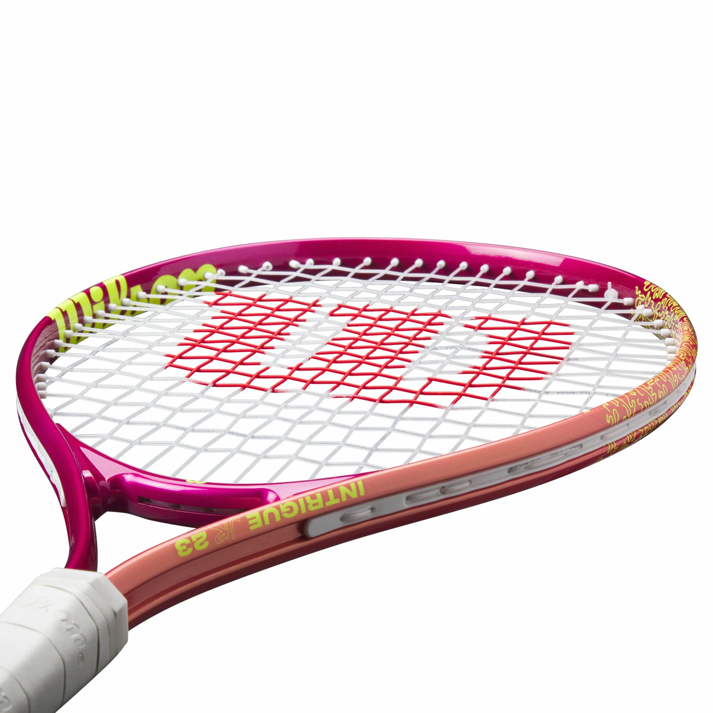 Wilson Intrigue Junior 23 Girls Tennis Racket Red Yellow 205g