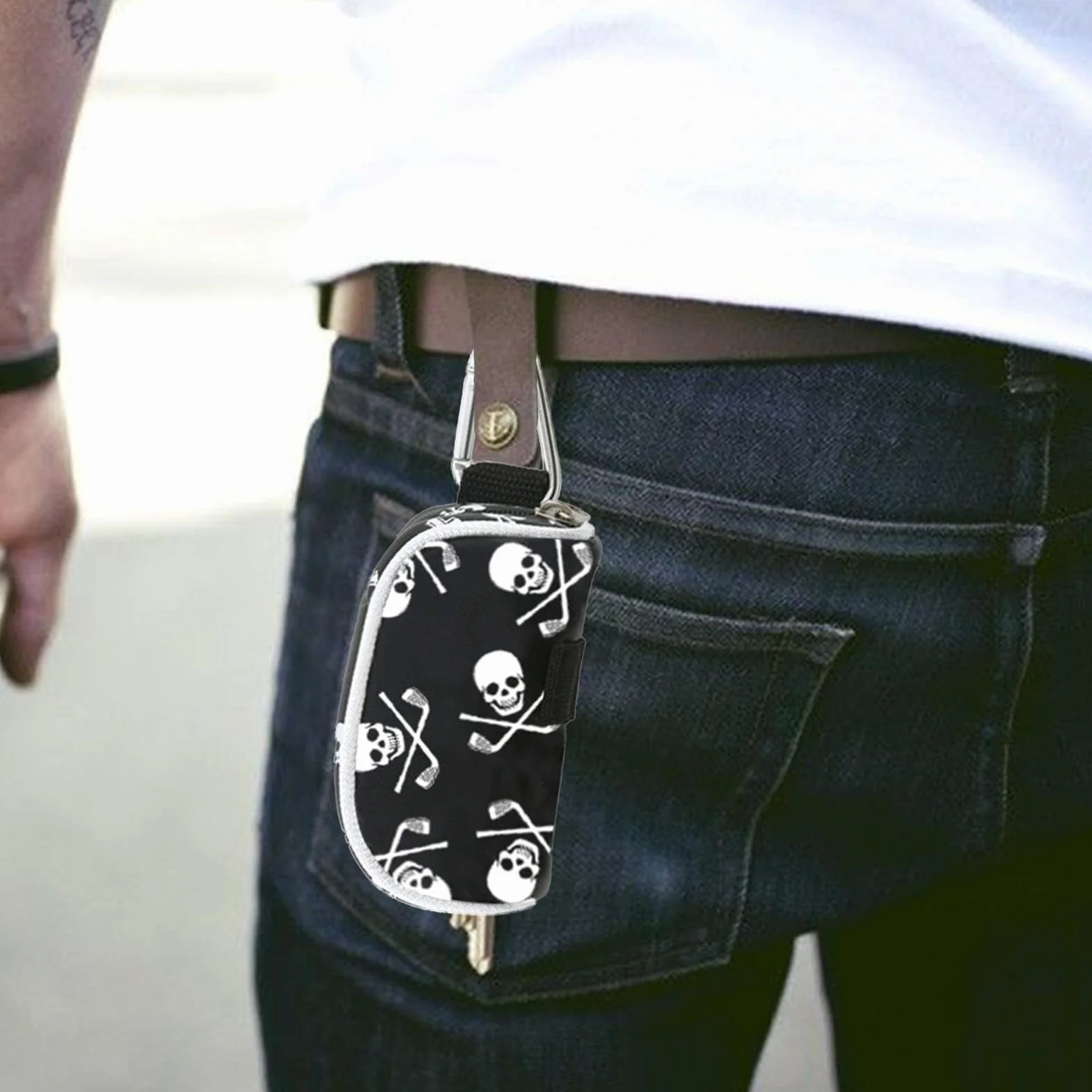 Housse de Golf pour T-shirt Sac de Transport avec Motif Crâne pour Homme