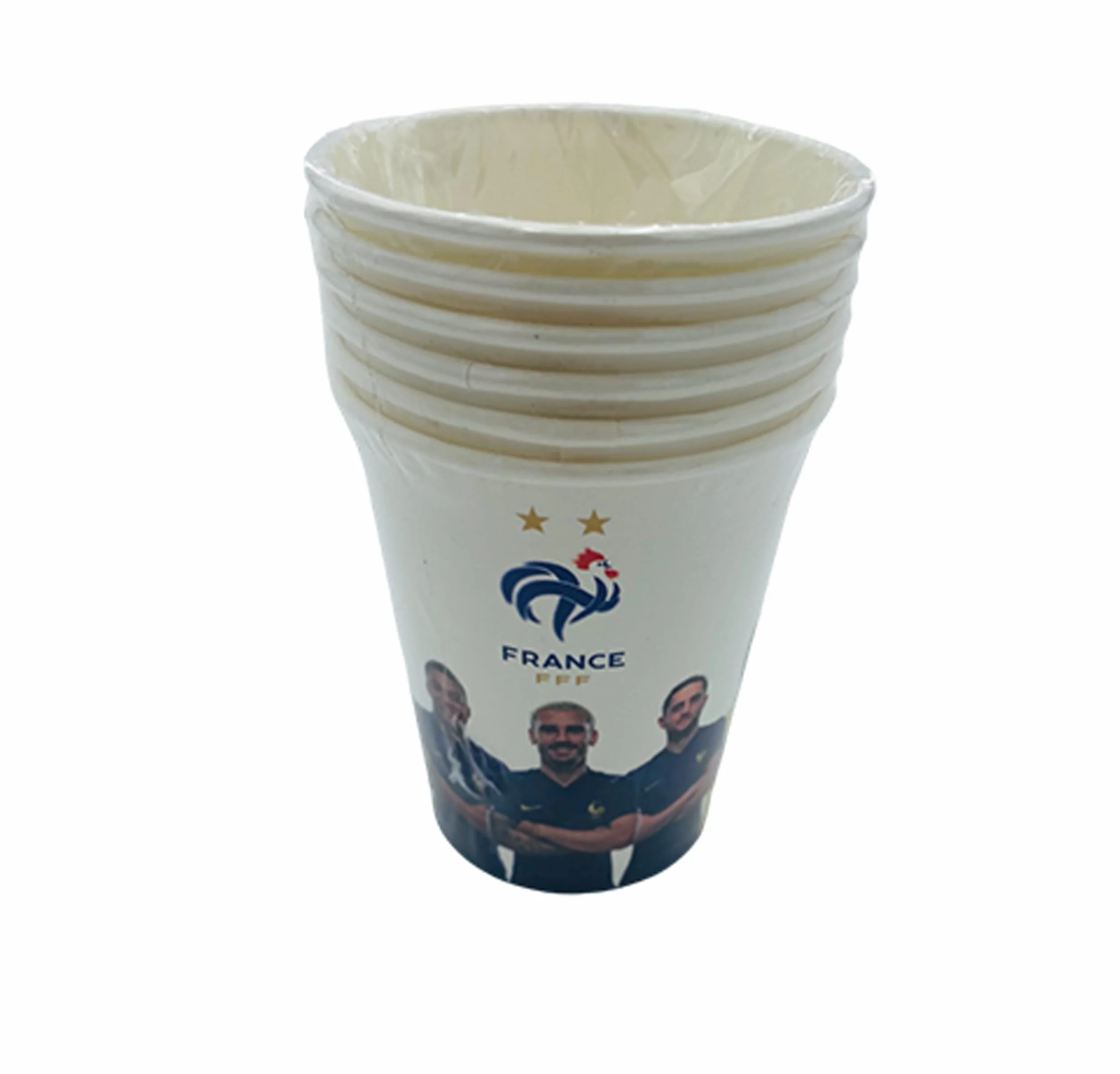 FFF Verre Gobelet Jetable 25 cl Collection Officielle Equipe de France de Football