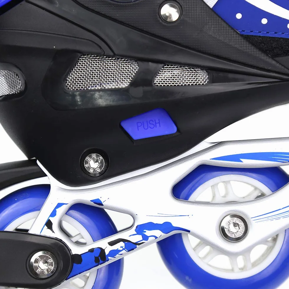 Patins à Roues alignées réglables avec Roues Lumineuses pour Enfants et Adultes