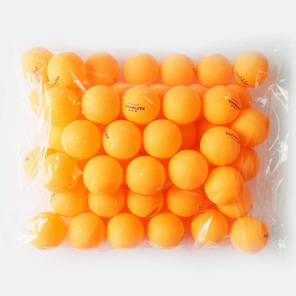 Lot de 100 Balles de Tennis de Table en Résine ABS 40 mm 3 Étoiles