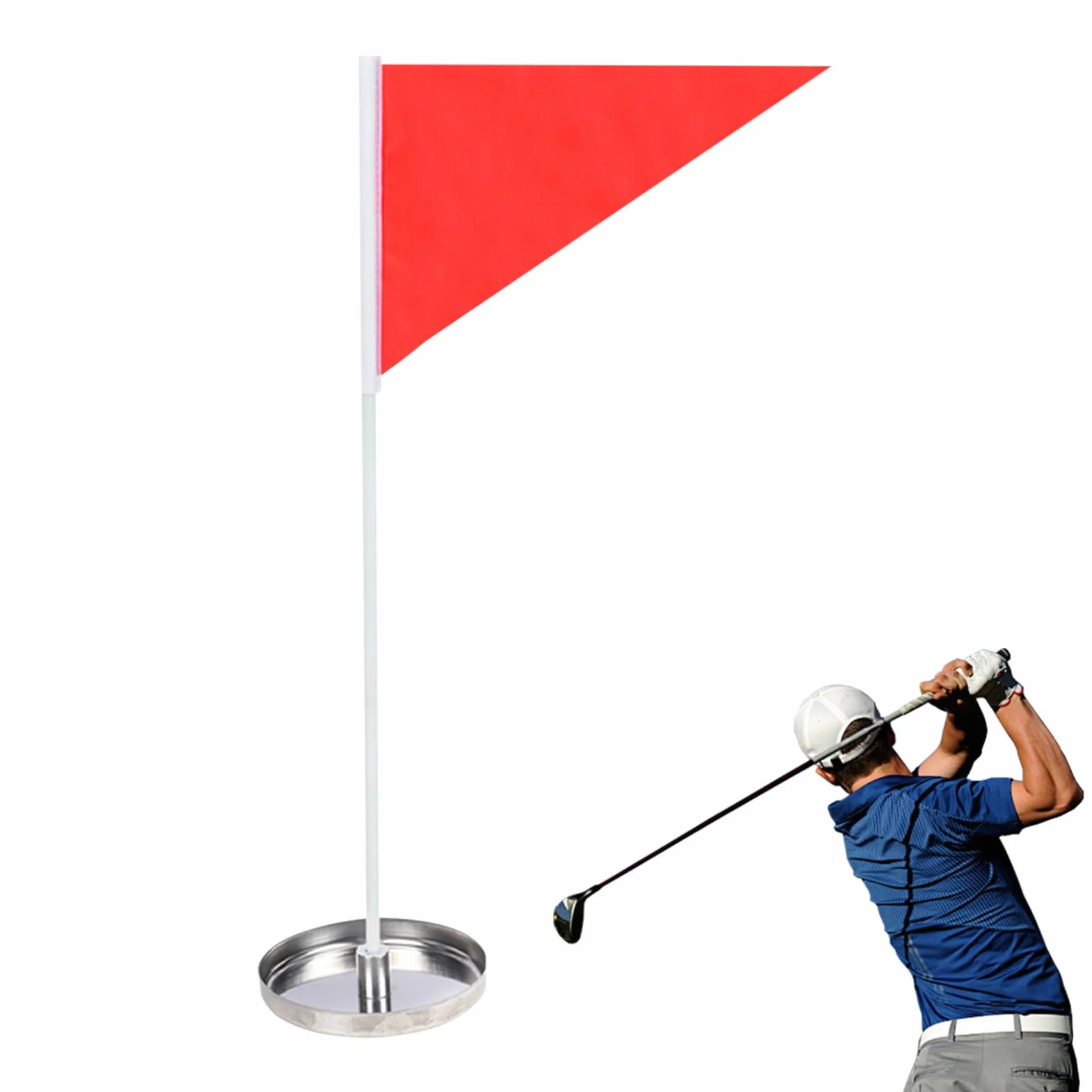 Fanion de Trou de Golf | Aide d'Entraînement au Putting en Intérieur, Tasse de Golf Portable avec Drapeau pour Adultes