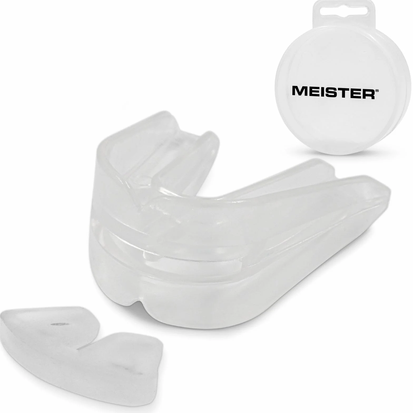 Meister Protège-Dents Double Moulable Transparent avec Étui