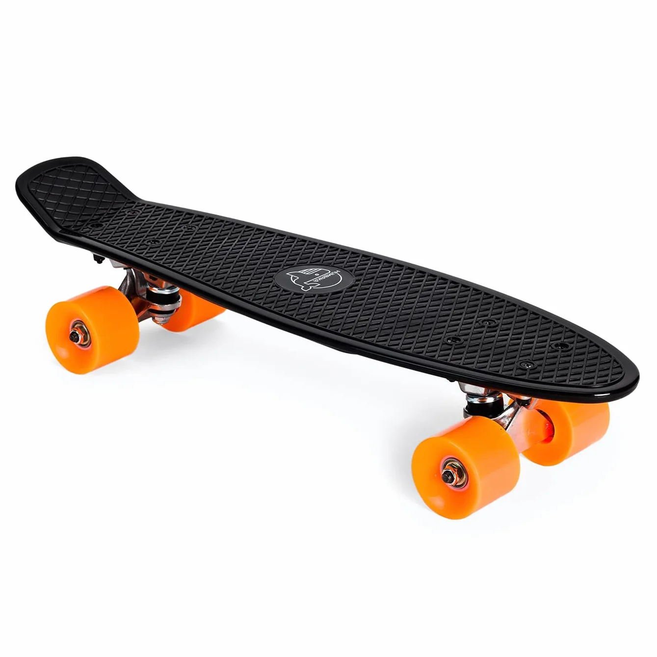 Fisk Skateboard enfant camion aluminium roulements ABEC-7 roues polyuréthane noir