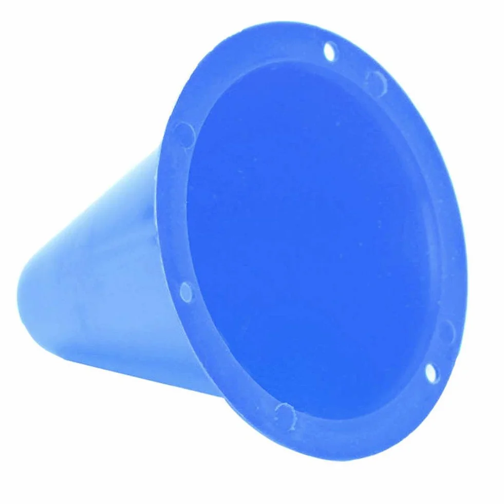 Broco 10pcs Football Cône en Plastique Porte-barrières Marqueur Bleu