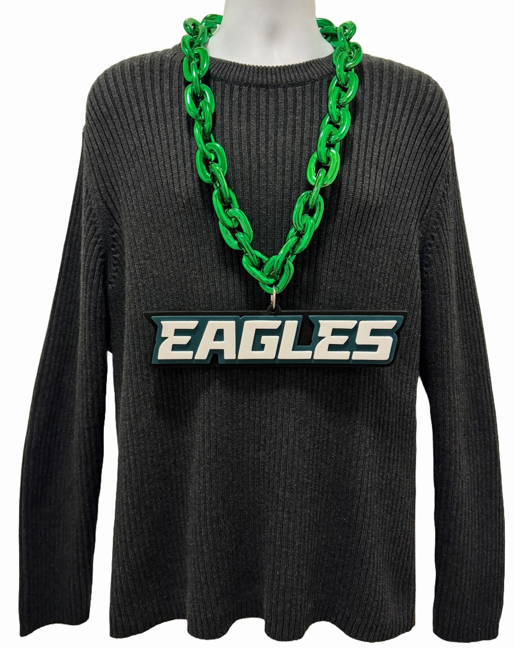 Aminco Philadelphia Eagles Wordmark NFL Chaîne de fan Vert Plastique