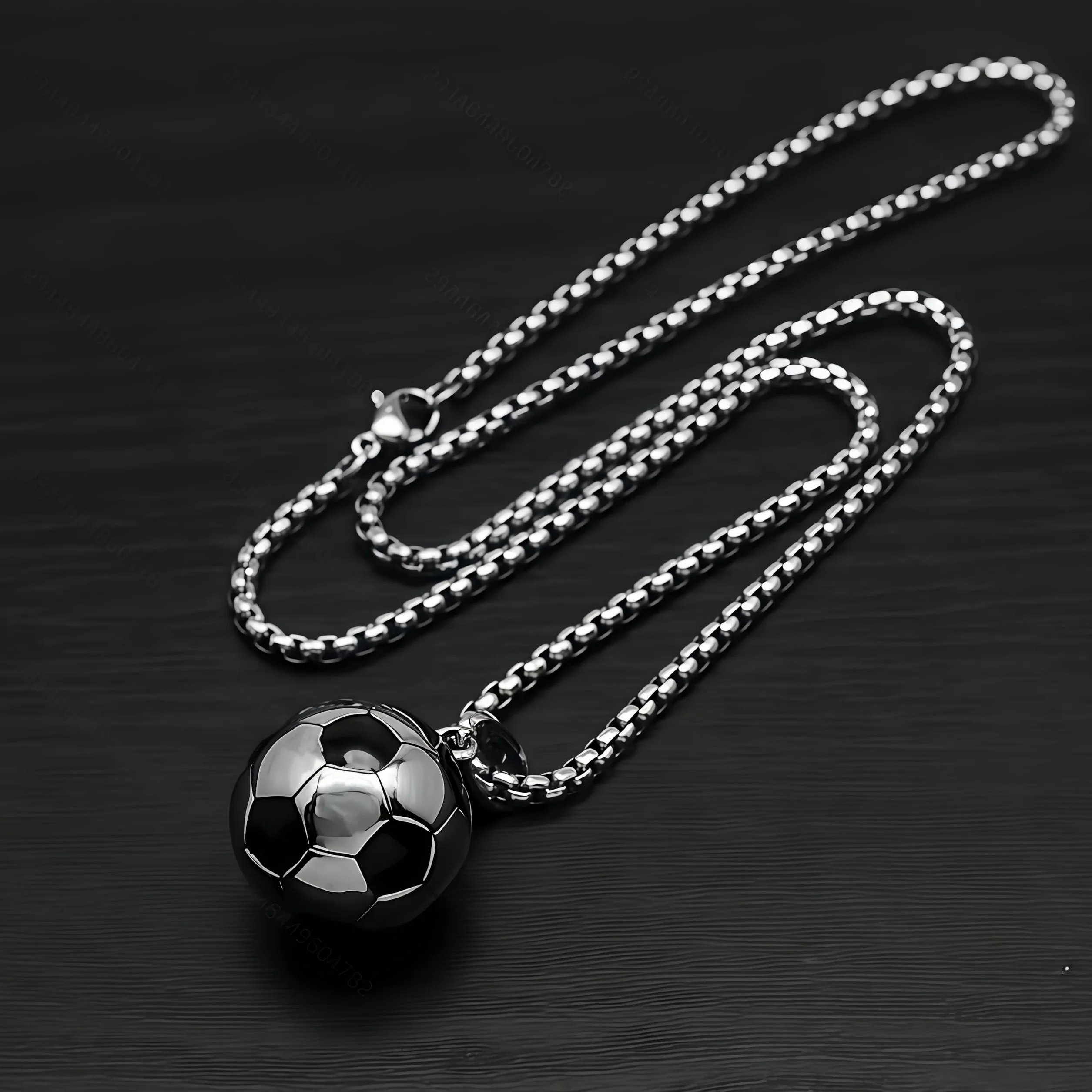 Collier De Football En Acier Inoxydable Pour Enfants Bijoux