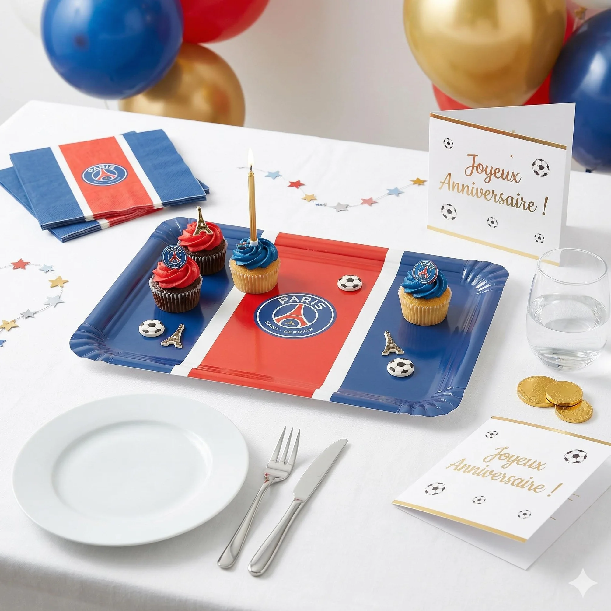 PSG 8 Plateau cartonné Collection Officielle Paris Saint Germain 34 x 24 cm