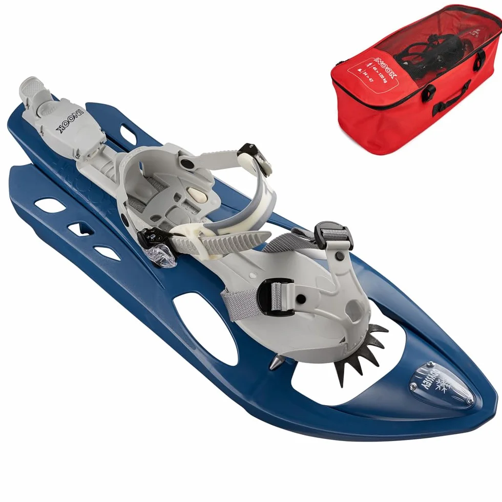 Racchette da Neve Inook Odyssey con Supporto per Sbarra, Set con Borsa da Trasporto, Misura Regolabile