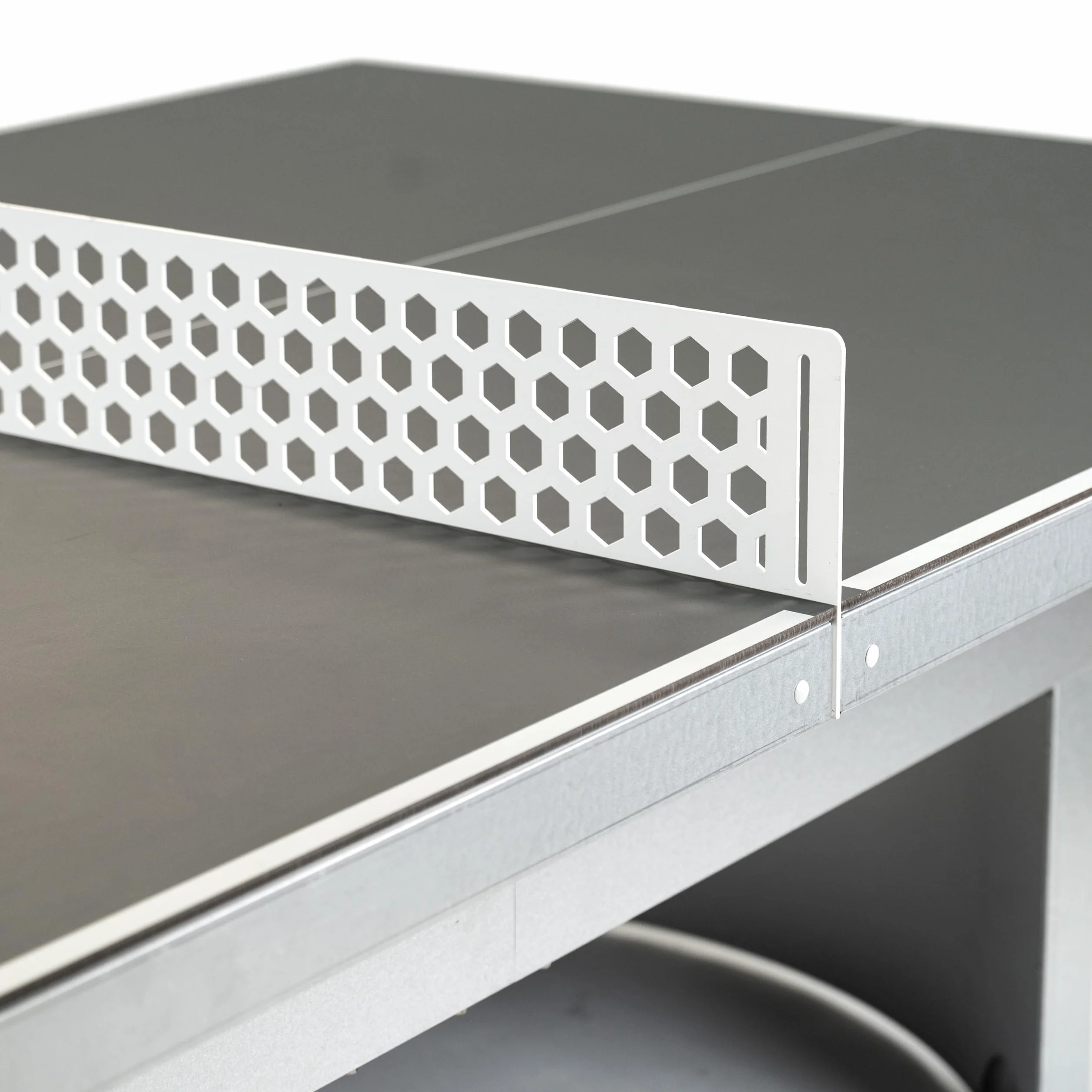 Cornilleau Table de ping-Pong d'extérieur 510 Campus Fixe Rebond compétition Bleu ou Gris 7mm Agrément FFTT Loisir et Scolaire