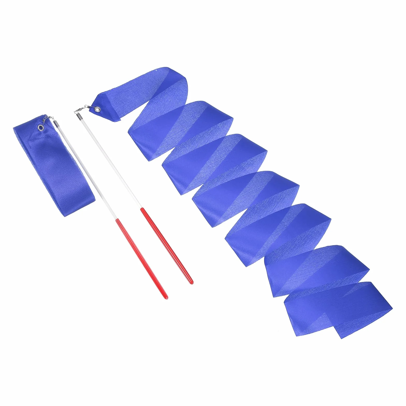 QUARKZMAN 78.7" Rubans De Gymnastique Rythmique Streamers Dancer Wand, Bleu Vif