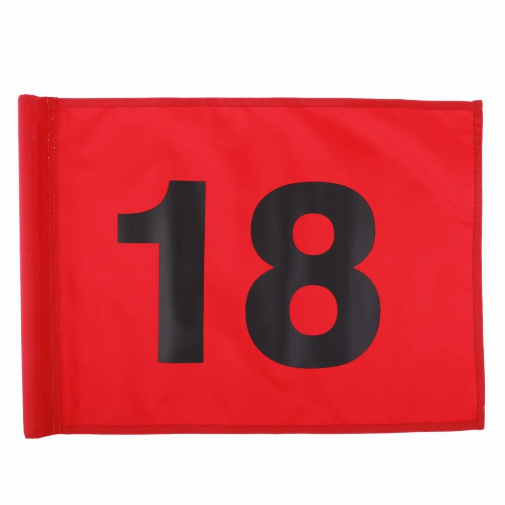 Leeadwaey Drapeau d'entraînement de golf numéro 18 Vert