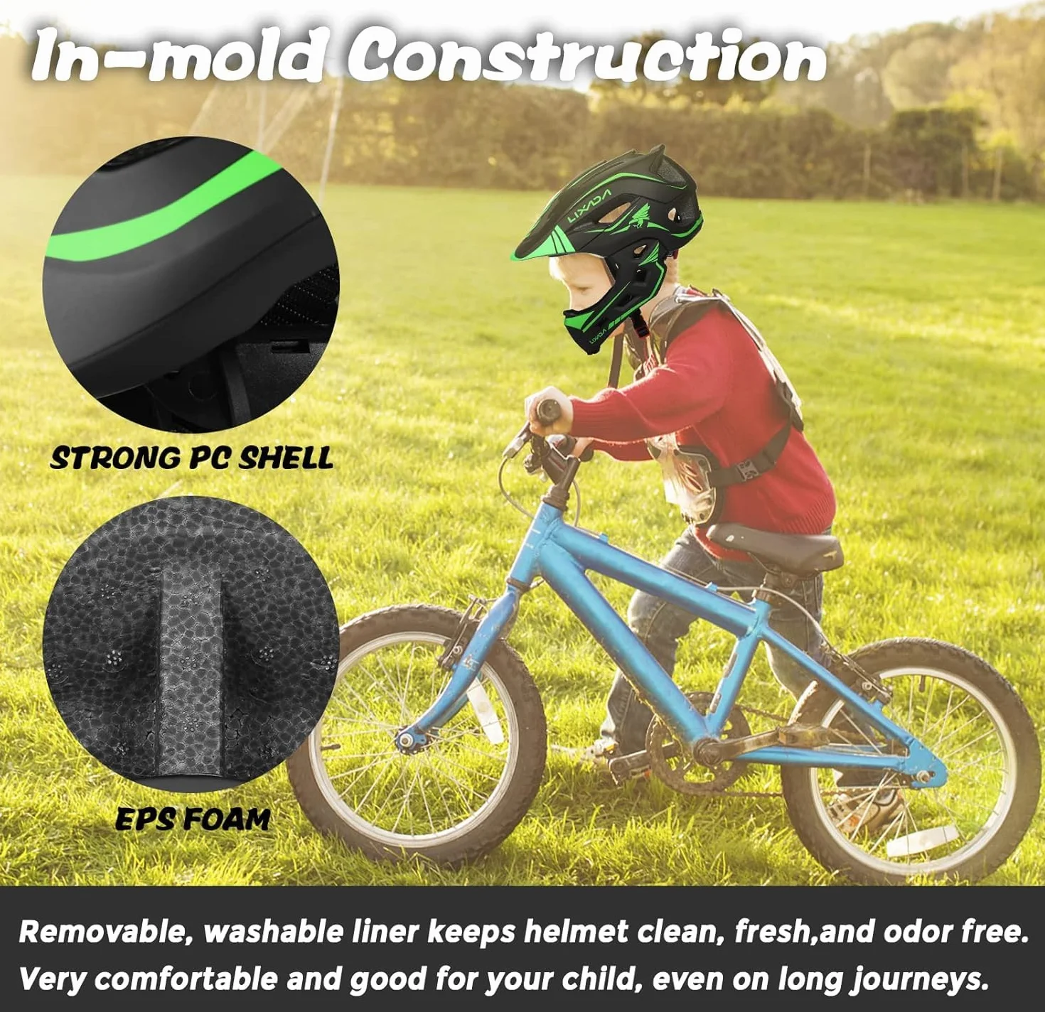 Lixada Casque Enfant Velo Trotinette 52-58cm Protection Robuste Ajustement Parfait Design Respirant
