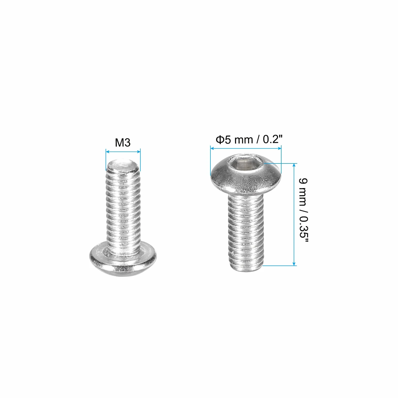 PATIKIL Vis Fixation Trottinette Électrique M365, 18 Pièces Rechange Vis Couvercle Batterie, Argent