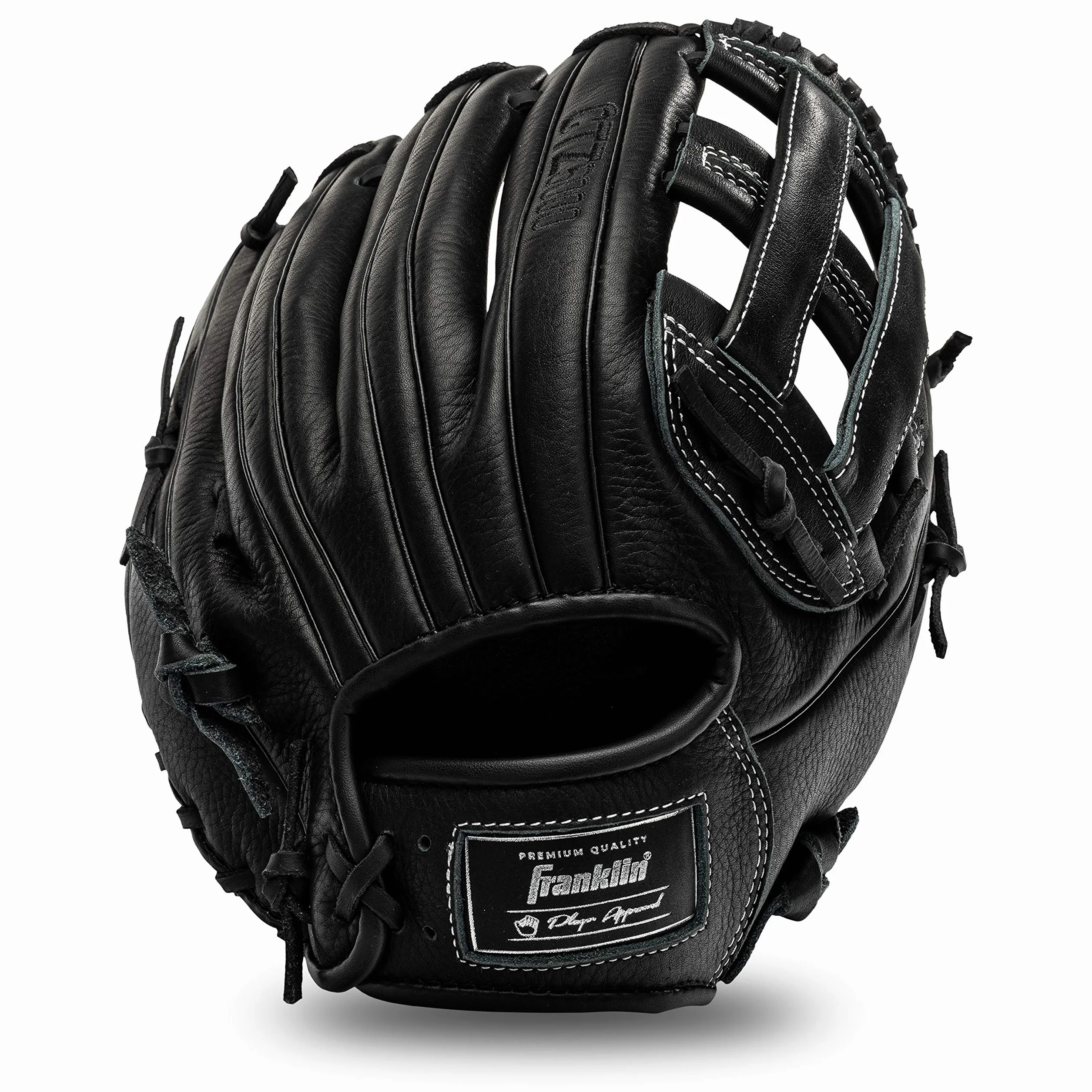 Franklin Sports Gants de Baseball en Cuir de Vache Noir CTZ5000