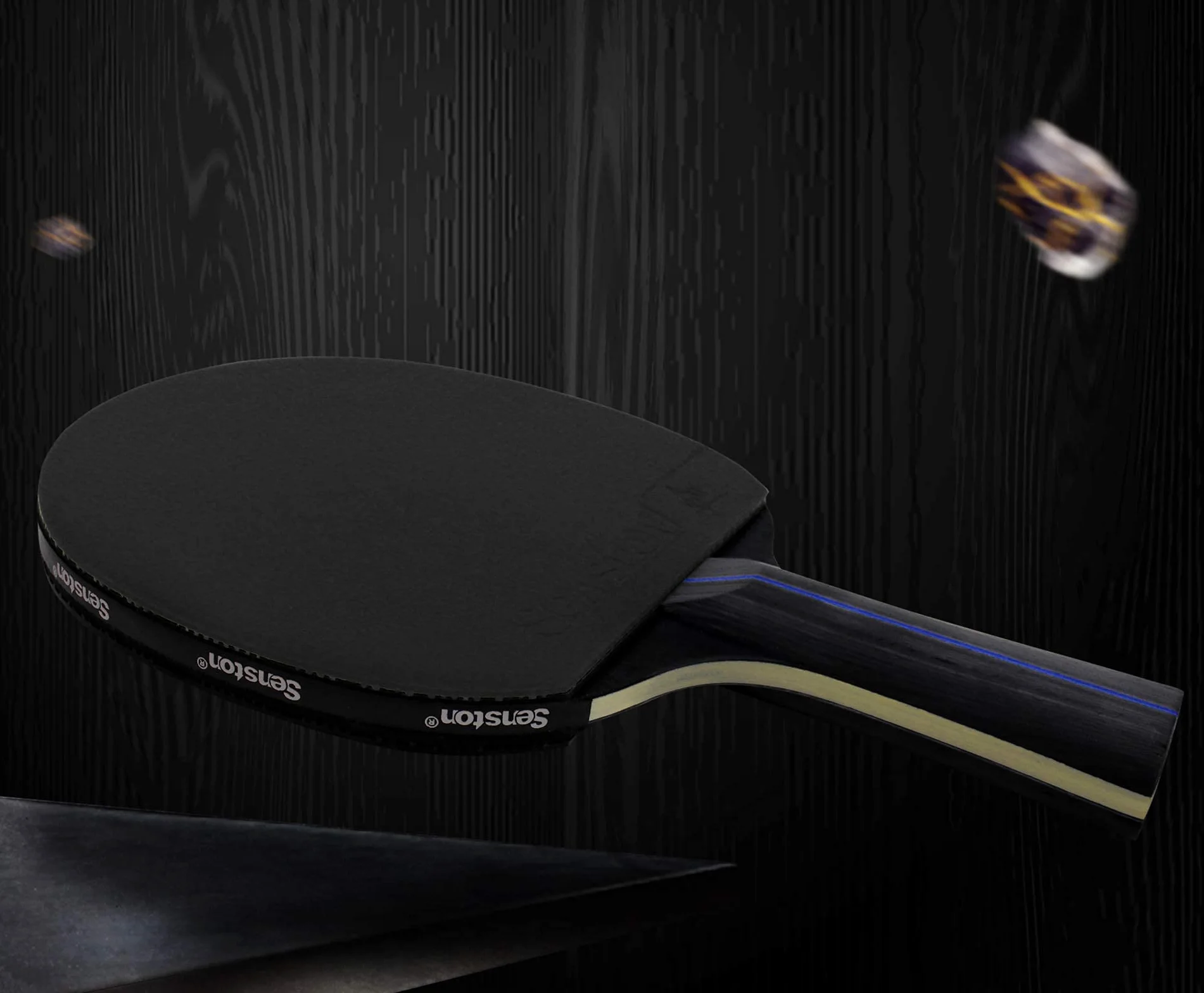 Senston Raquette ping Pong Professionnel, 2 Raquettes de Tennis de Table et 3 balles