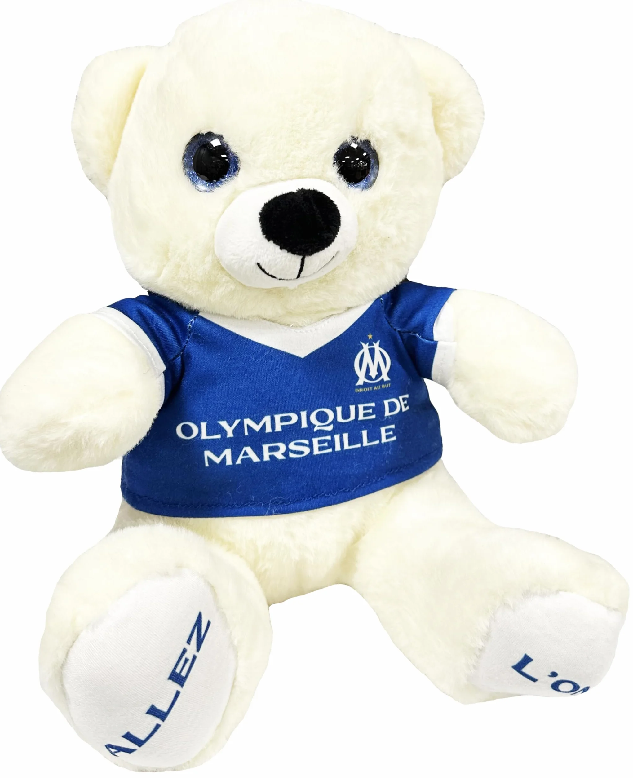 OLYMPIQUE DE MARSEILLE Peluche Ours Om 18 cm Collection Officielle