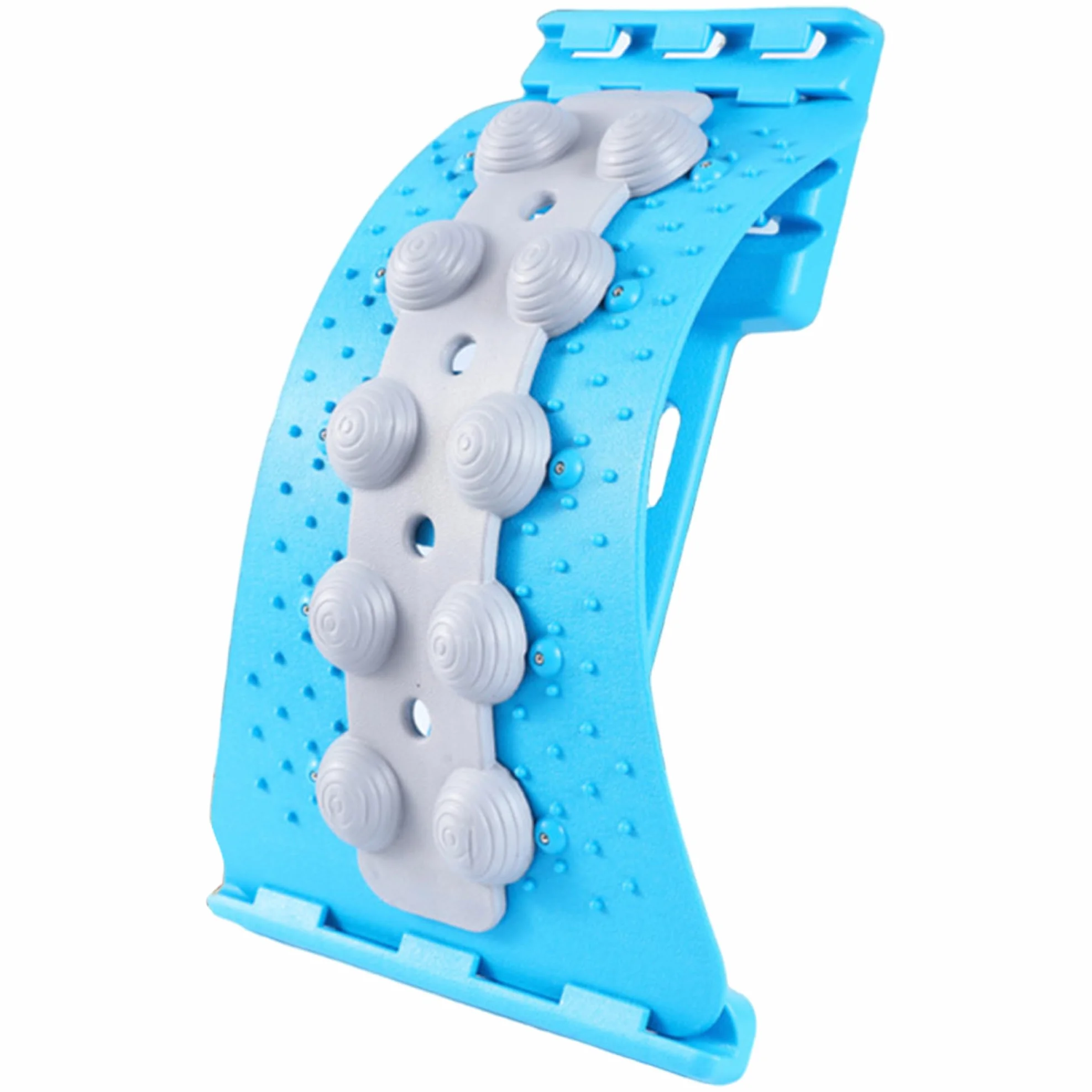 Planche lombaire antidérapante 4 niveaux réglables points de massage 3D bleu